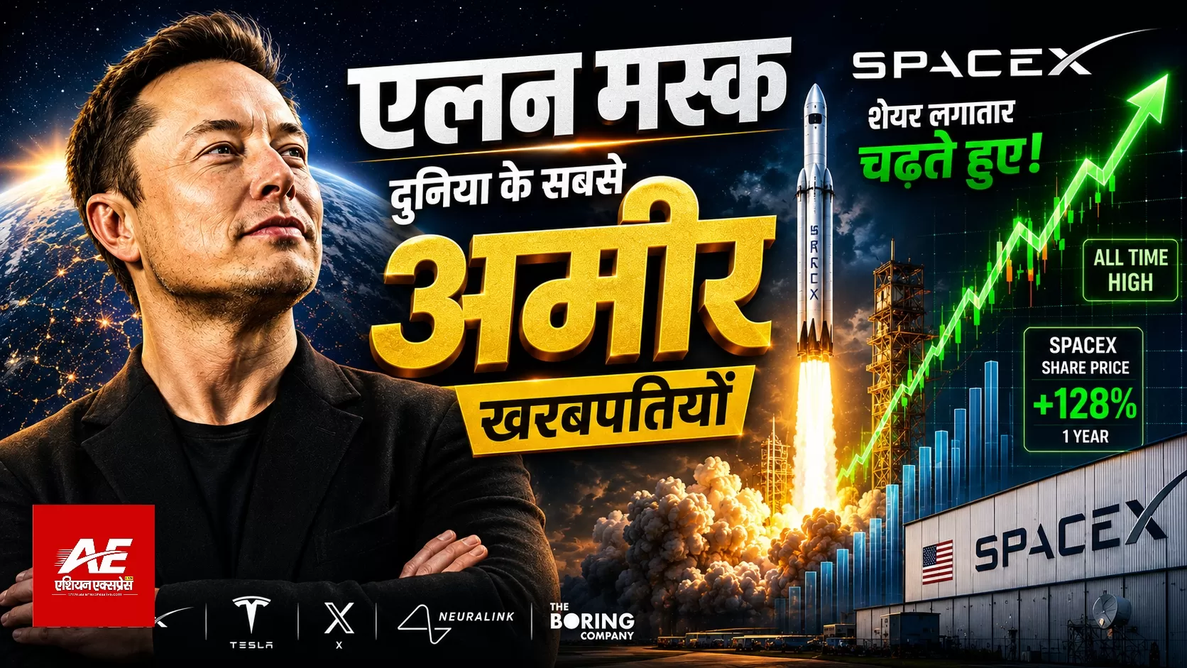 एलन मस्क बने इतिहास के पहले खरबपति