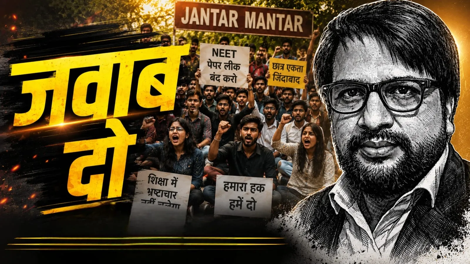 NEET पेपर लीक विवाद: जंतर-मंतर पर छात्रों का आक्रोश, लाठीचार्ज और लोकतंत्र के सामने खड़े बड़े सवाल